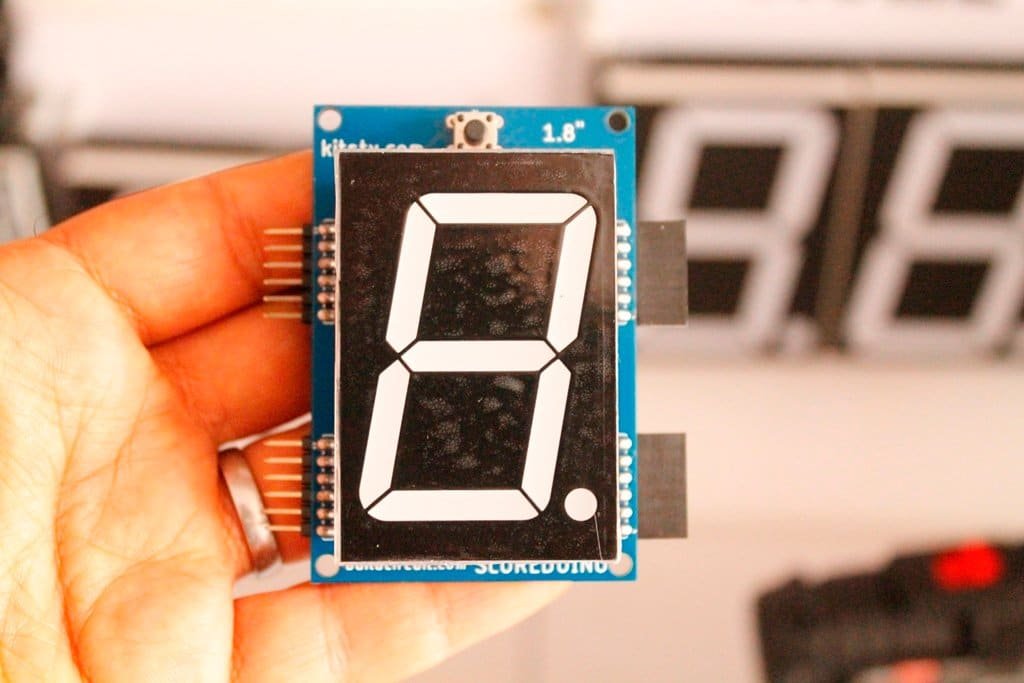 Single digit common anode up and down counter/driver