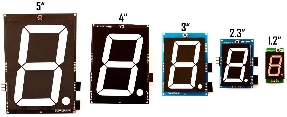 Single digit common anode up and down counters/drivers for seven segments displays