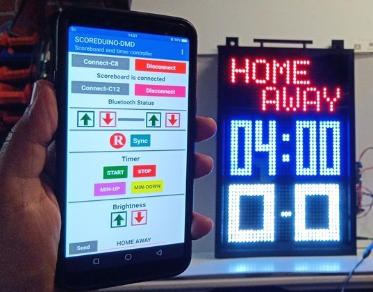 Triple Color Vertical Cricket and Soccer Scoreboard